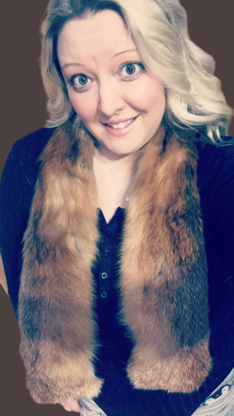 Red Fox Fur Scarf