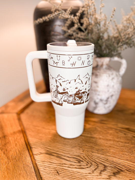 Cattle Drive 32oz Flip Top Tumbler