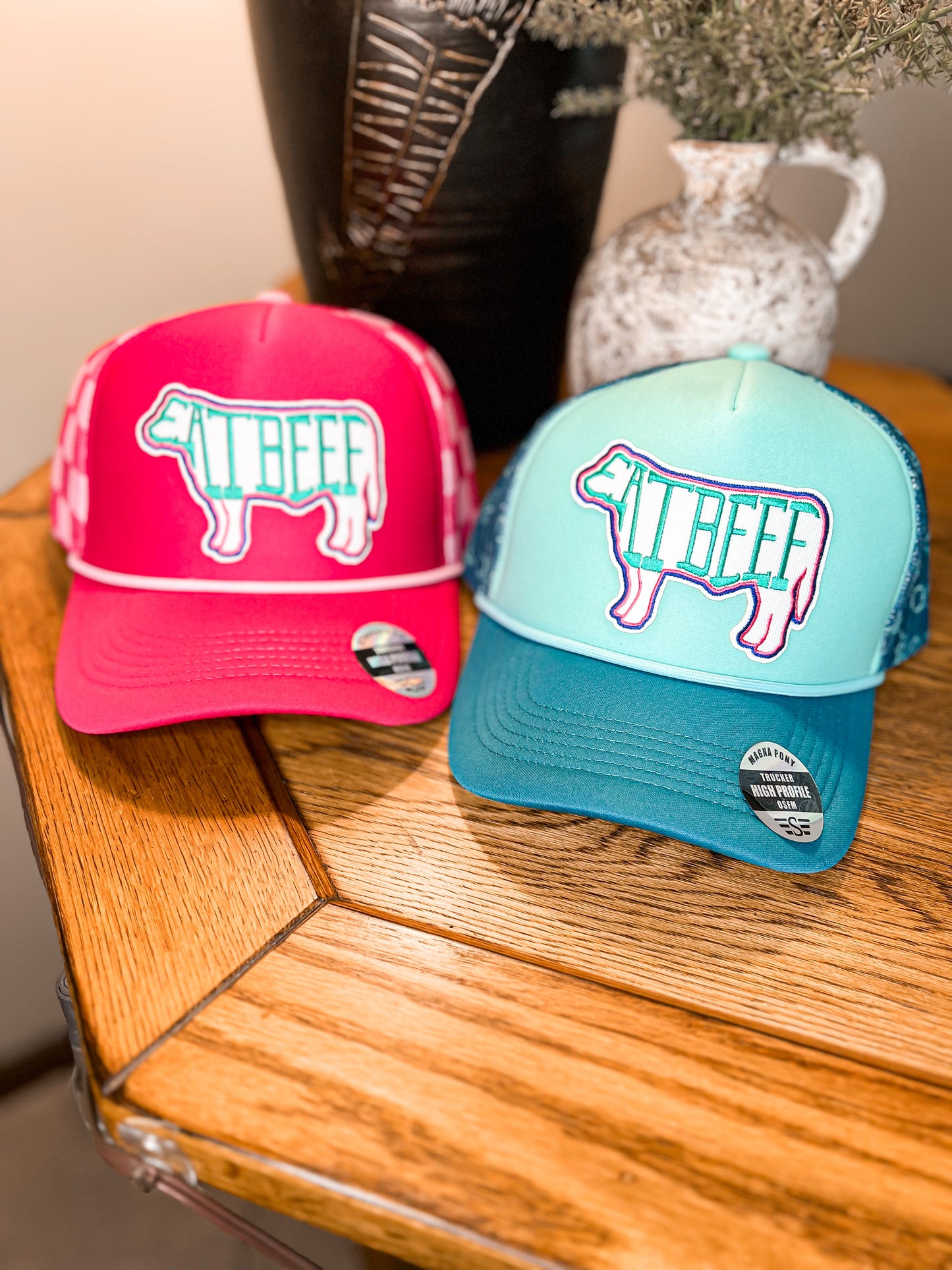 Eat Beef Patch Trucker Hat