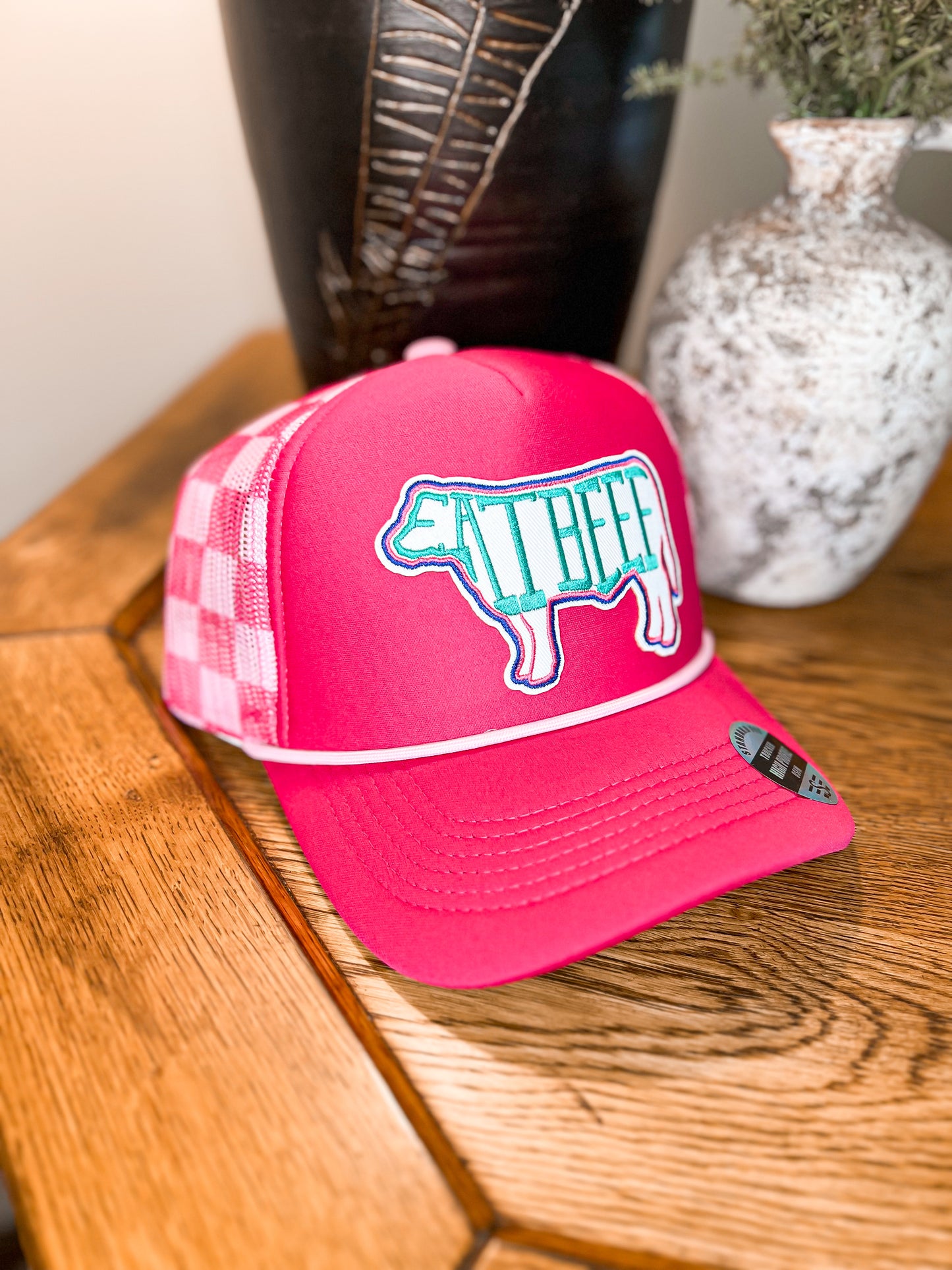 Eat Beef Patch Trucker Hat