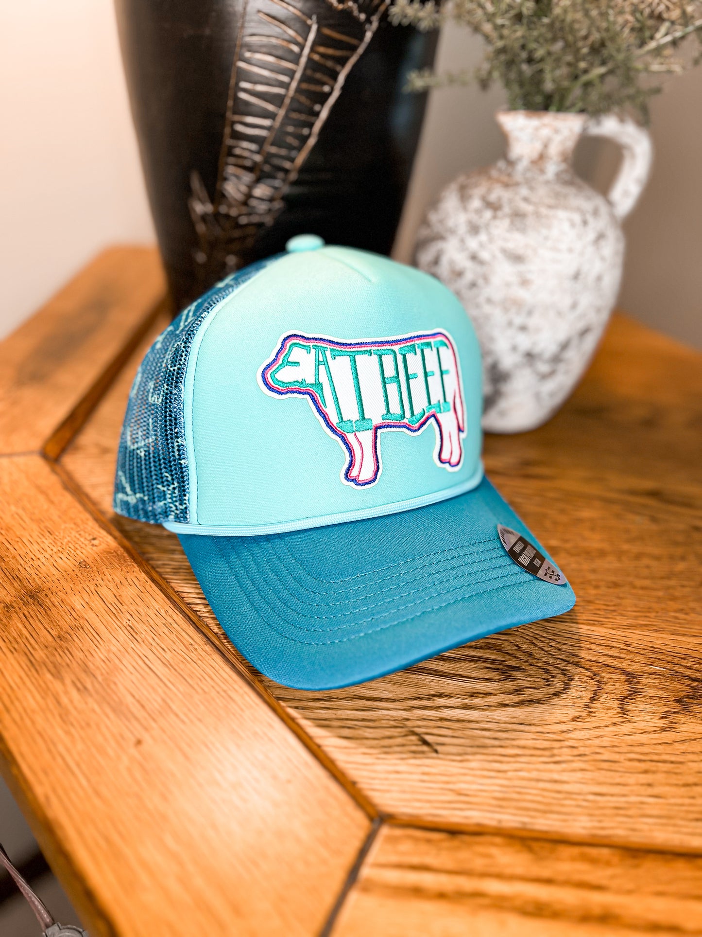 Eat Beef Patch Trucker Hat
