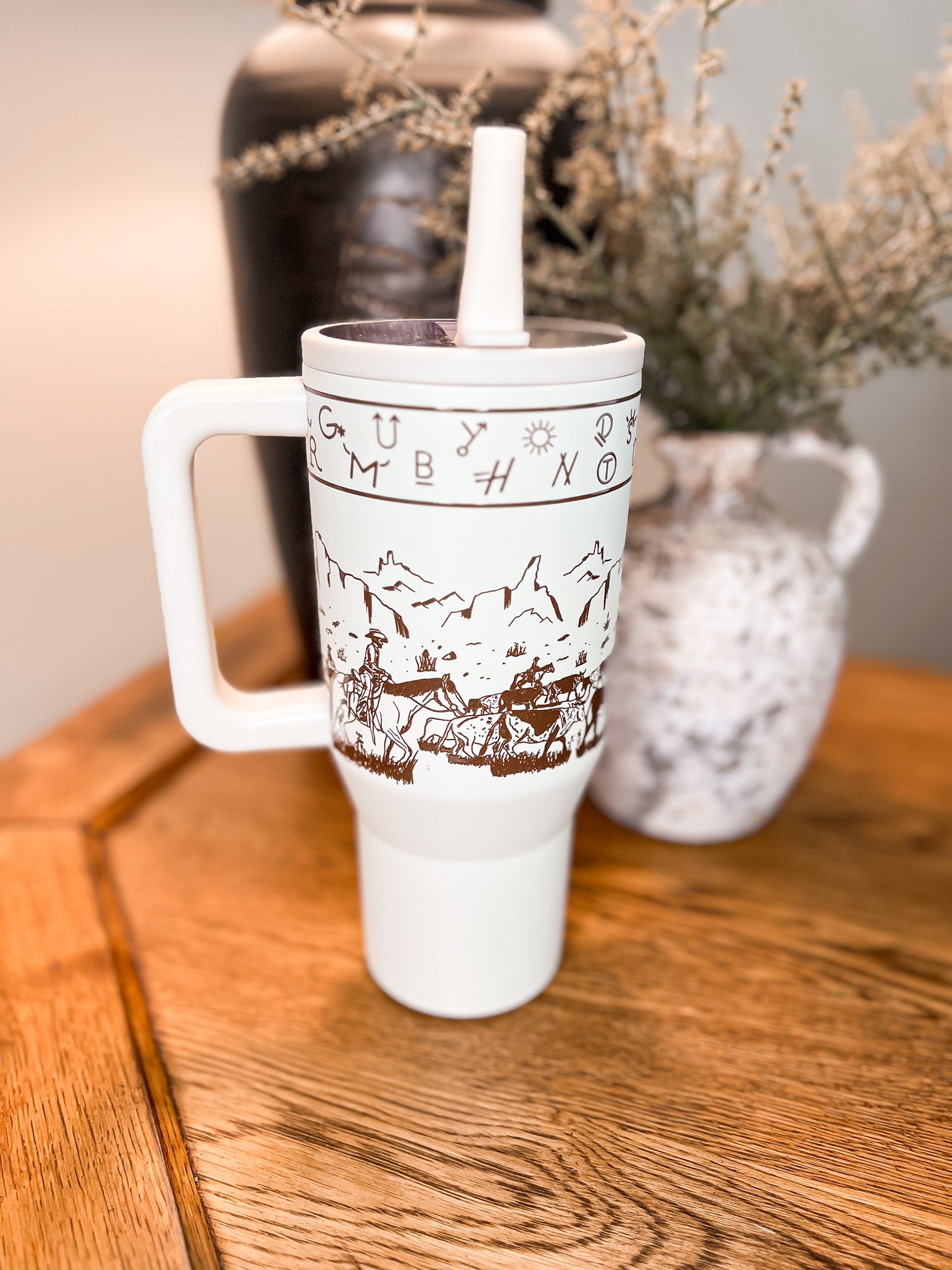 Cattle Drive 32oz Flip Top Tumbler