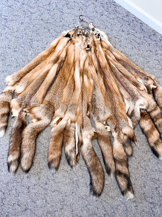 Garment Tanned Red Fox Pelts
